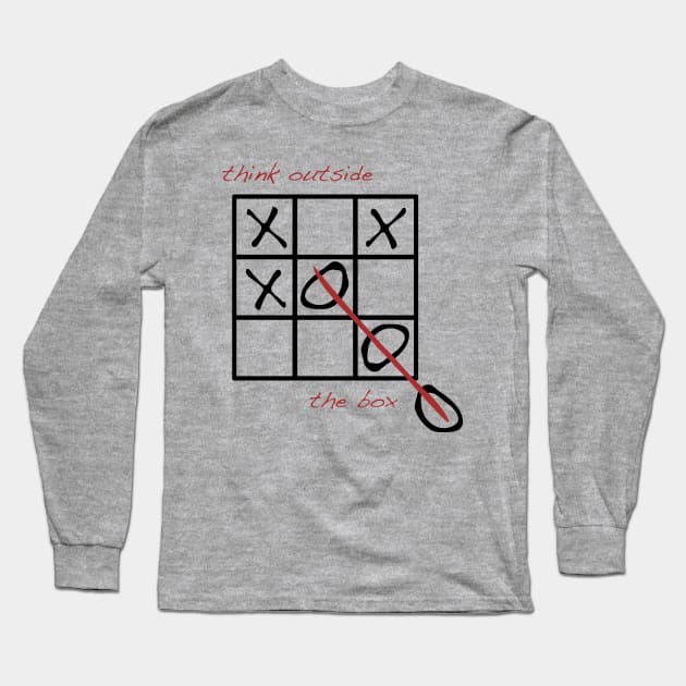 Outside The Box - Lateral Thinking Long Sleeve T-Shirt by The Blue Box